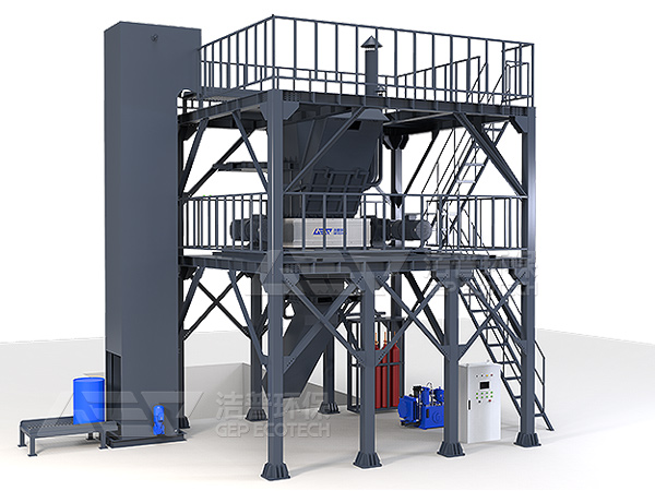 大型鐵桶破碎機(jī)為解決化工桶助力，鐵桶破碎機(jī)成套設(shè)備