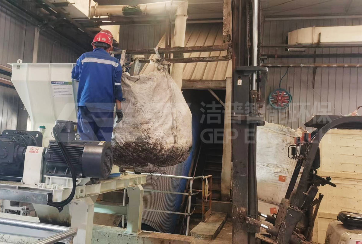吨包袋破碎现场