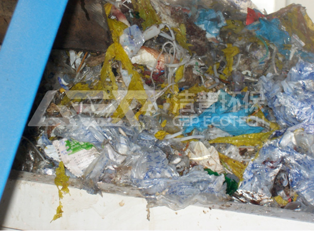 医疗废弃物垃圾使用双轴破碎机设备处理