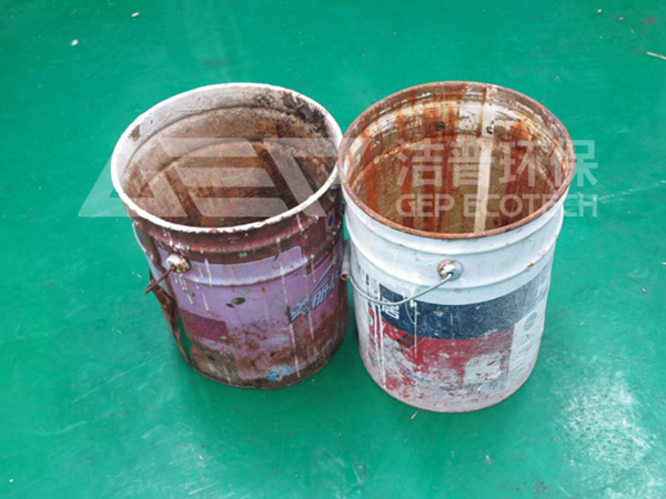 废弃油漆桶如何处理，废金属油漆桶破碎机为您助力